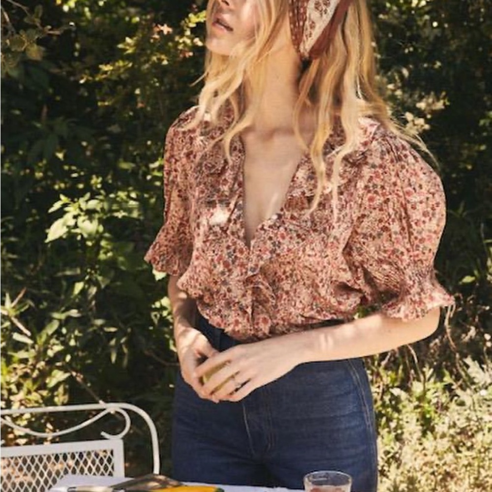 Doen Henri top Pink Valley Floral - Picture 6 of 6